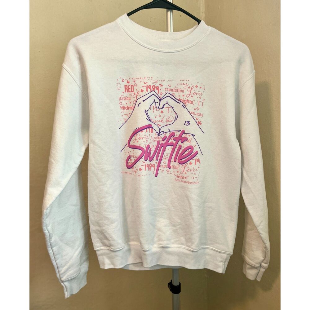 Love Bug Apparel Swiftie Grid Eras Sweatshirt Large